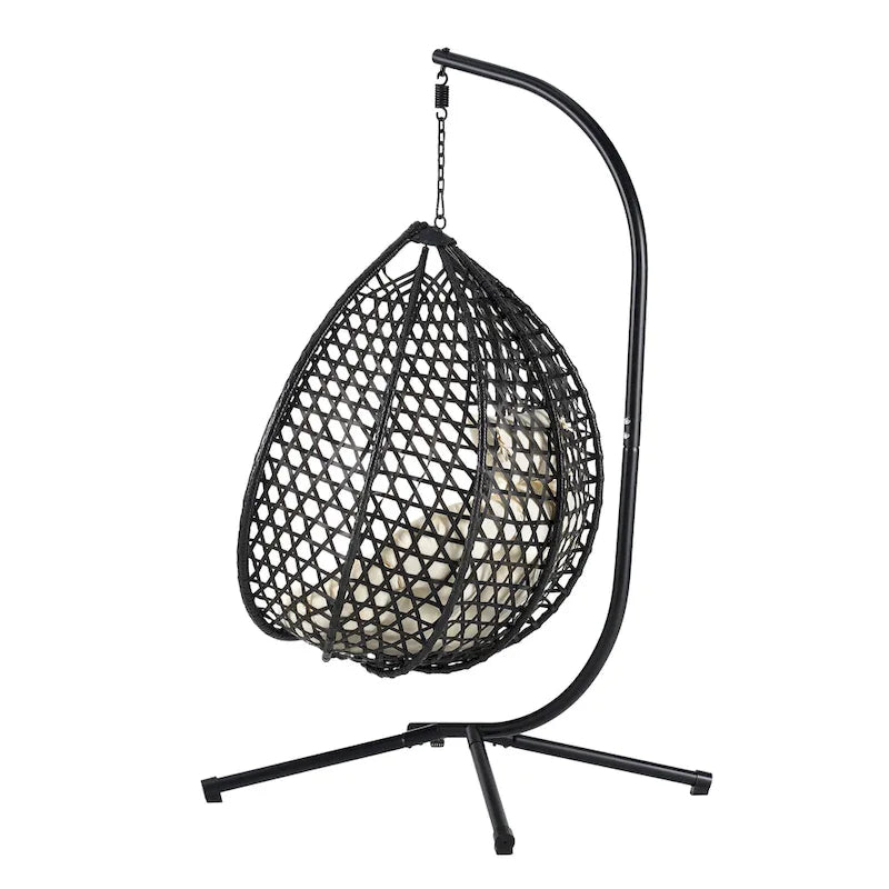 Fauteuil suspendu œuf polyvalent U_STYLE pour une utilisation intérieure et extérieure