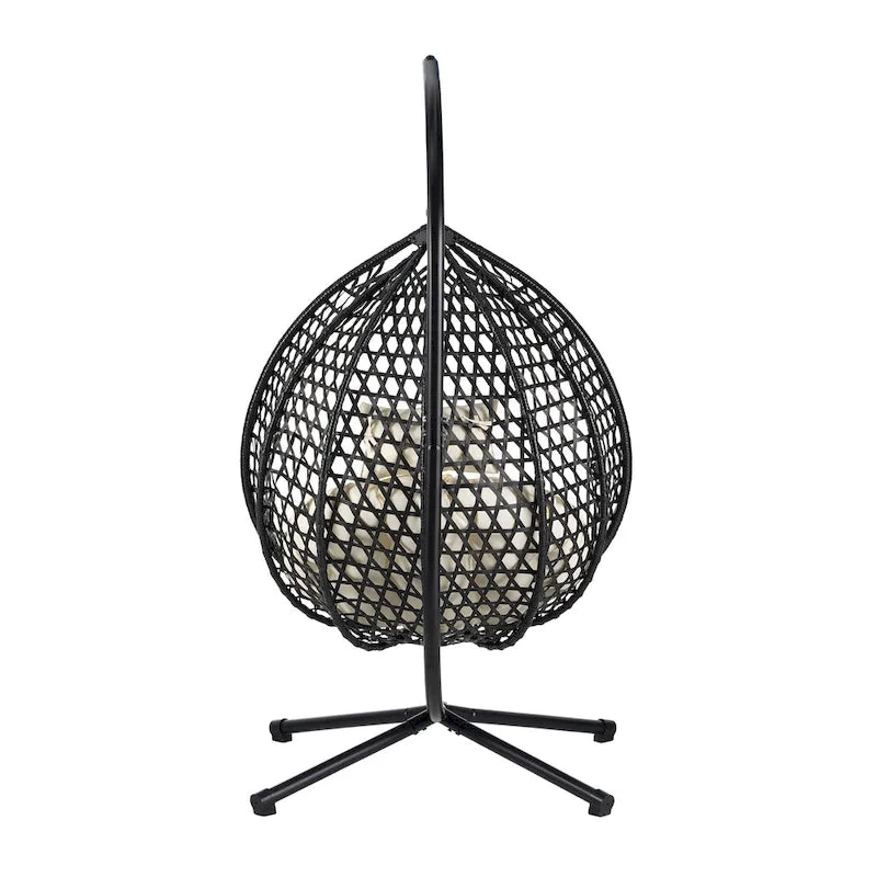 Fauteuil suspendu œuf polyvalent U_STYLE pour une utilisation intérieure et extérieure