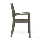 Chaises de salle à manger d'extérieur empilables