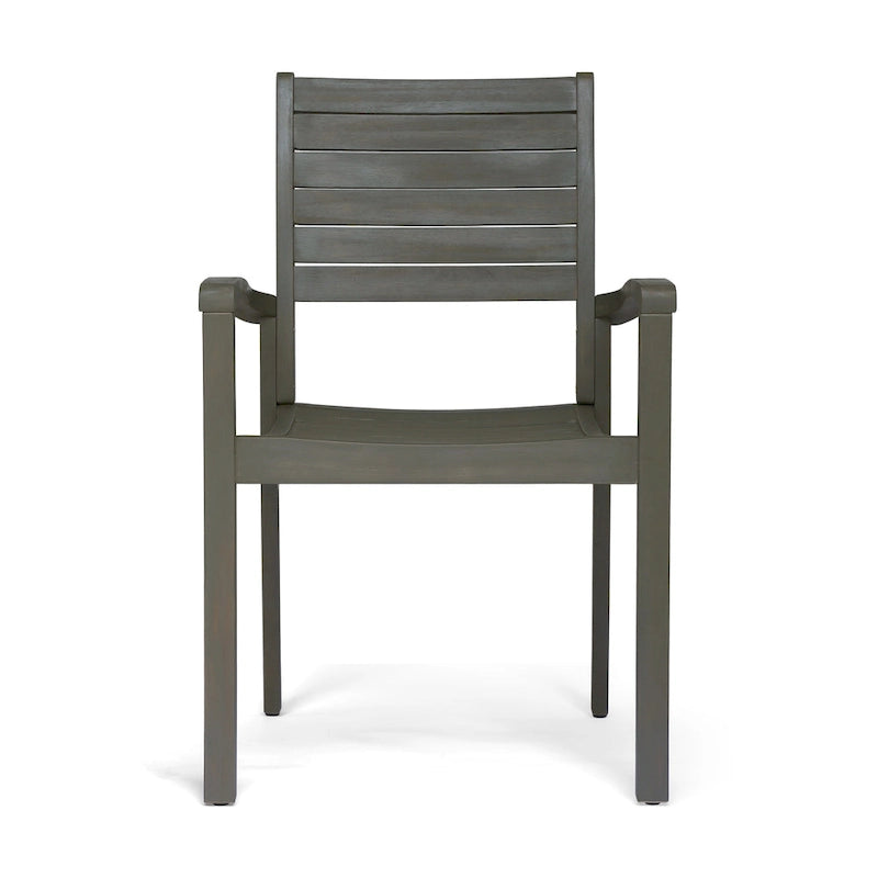 Chaises de salle à manger d'extérieur empilables