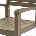 Chaises de salle à manger d'extérieur empilables