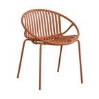 Chaises de salle à manger de patio empilables avec un design respirant