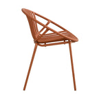 Chaises de salle à manger de patio empilables avec un design respirant