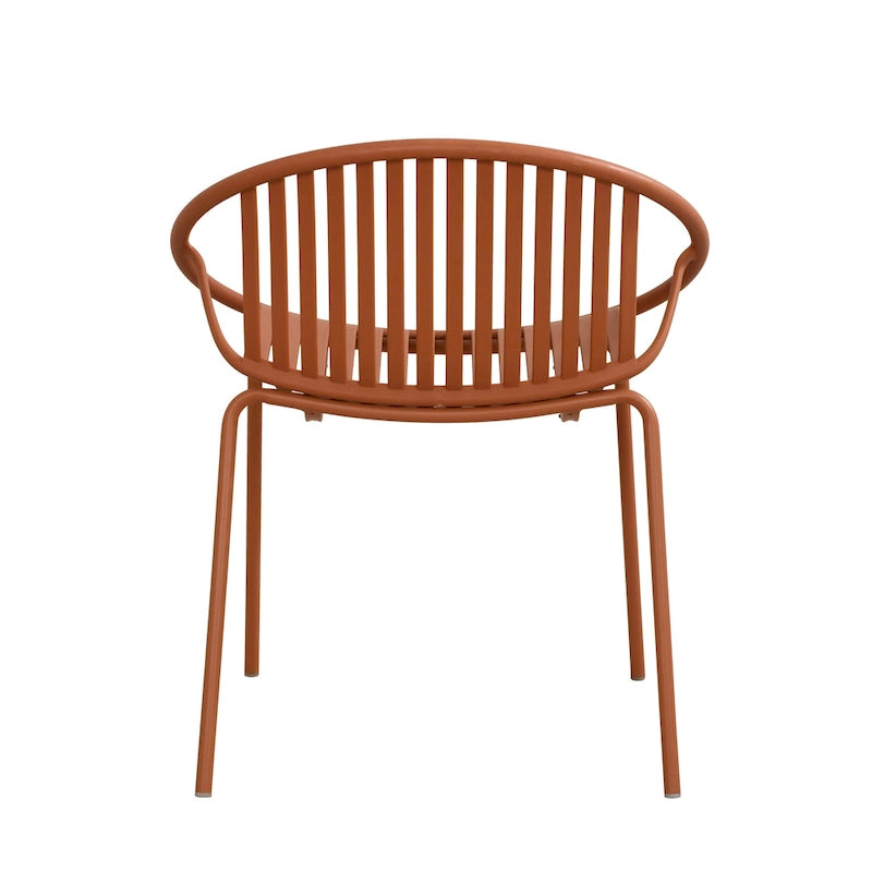 Chaises de salle à manger de patio empilables avec un design respirant