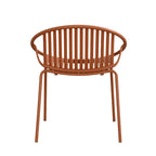 Chaises de salle à manger de patio empilables avec un design respirant