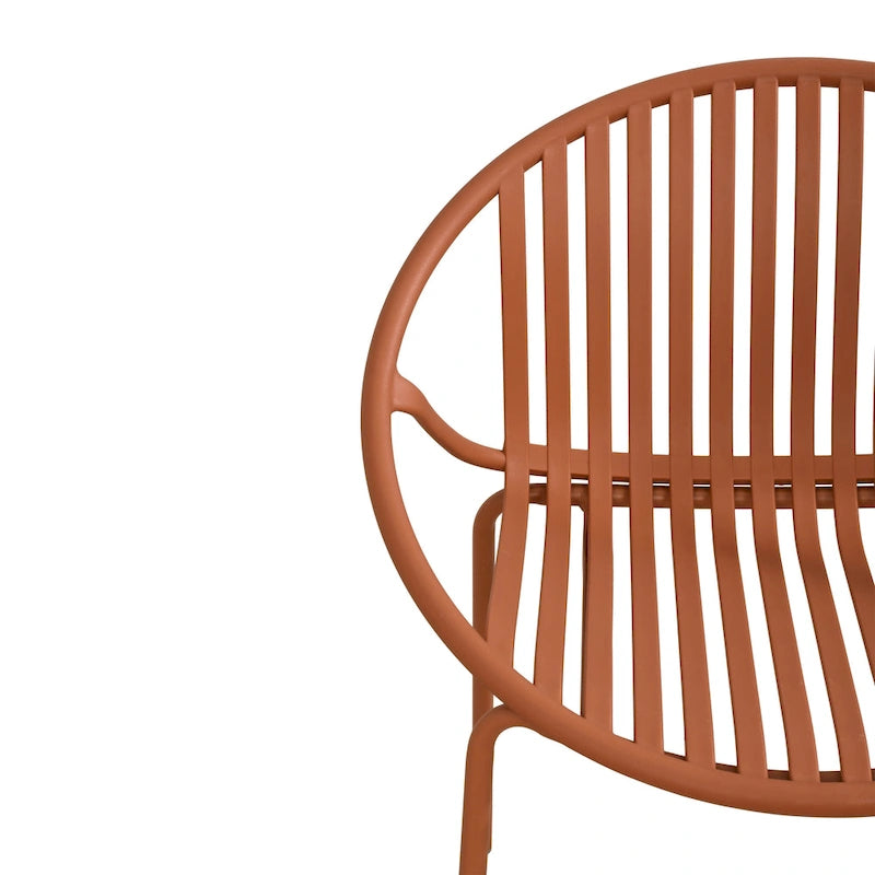 Chaises de salle à manger de patio empilables avec un design respirant