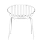 Chaises de salle à manger de patio empilables avec un design respirant