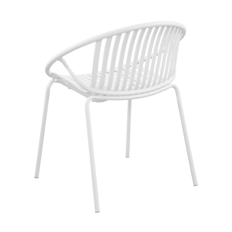Chaises de salle à manger de patio empilables avec un design respirant