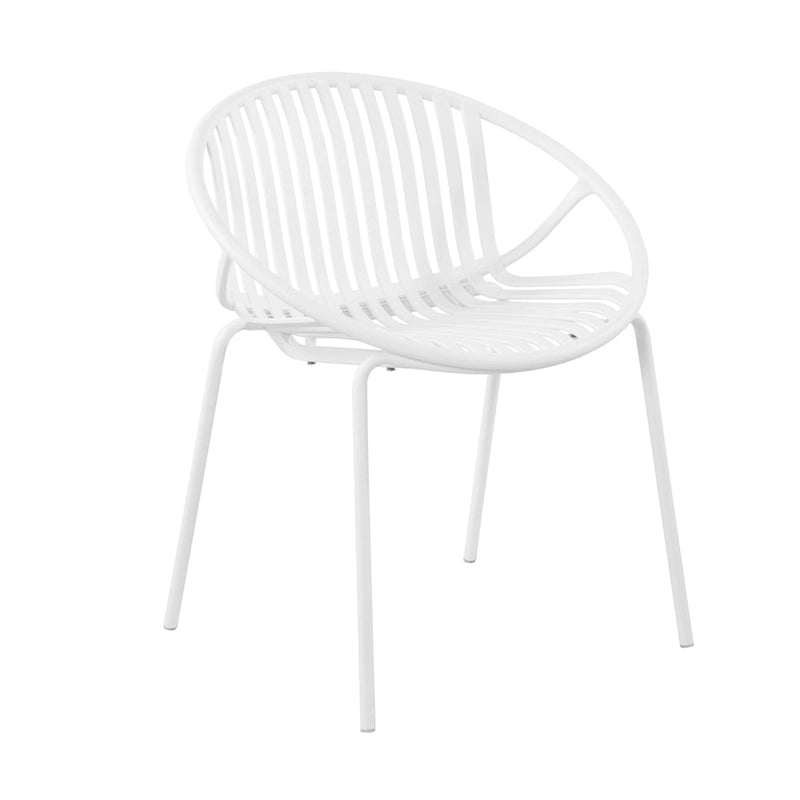 Chaises de salle à manger de patio empilables avec un design respirant