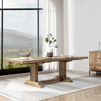 Table de salle à manger extensible Dita en pin recyclé de Kosas Home