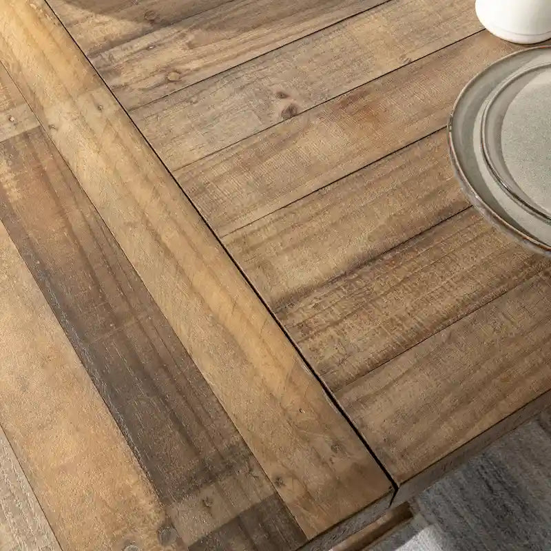 Table de salle à manger extensible Dita en pin recyclé de Kosas Home