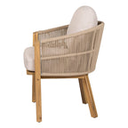 Christopher Knight Home - Chaise de salle à manger d'extérieur Eleanor en bois d'acacia (lot de 2)