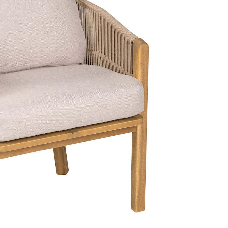 Christopher Knight Home - Chaise de salle à manger d'extérieur Eleanor en bois d'acacia (lot de 2)