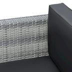 Ensemble bistro de patio Outsunny 3 pièces en résine tressée, mobilier d'extérieur en rotin PE tressé à la main pour véranda, jardin ou porche avec table basse