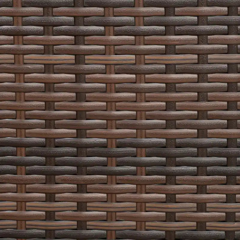 Ensemble bistro de patio Outsunny 3 pièces en résine tressée, mobilier d'extérieur en rotin PE tressé à la main pour véranda, jardin ou porche avec table basse