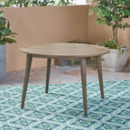 Ensemble de salle à manger d'extérieur Reina 5 pièces en bois et osier par Christopher Knight Home