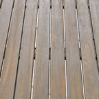 Ensemble de salle à manger d'extérieur Reina 5 pièces en bois et osier par Christopher Knight Home