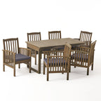 Ensemble de salle à manger d'extérieur extensible Sorrento 6 places en bois d'acacia par Christopher Knight Home