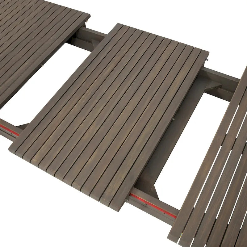 Ensemble de salle à manger d'extérieur extensible Sorrento 6 places en bois d'acacia par Christopher Knight Home