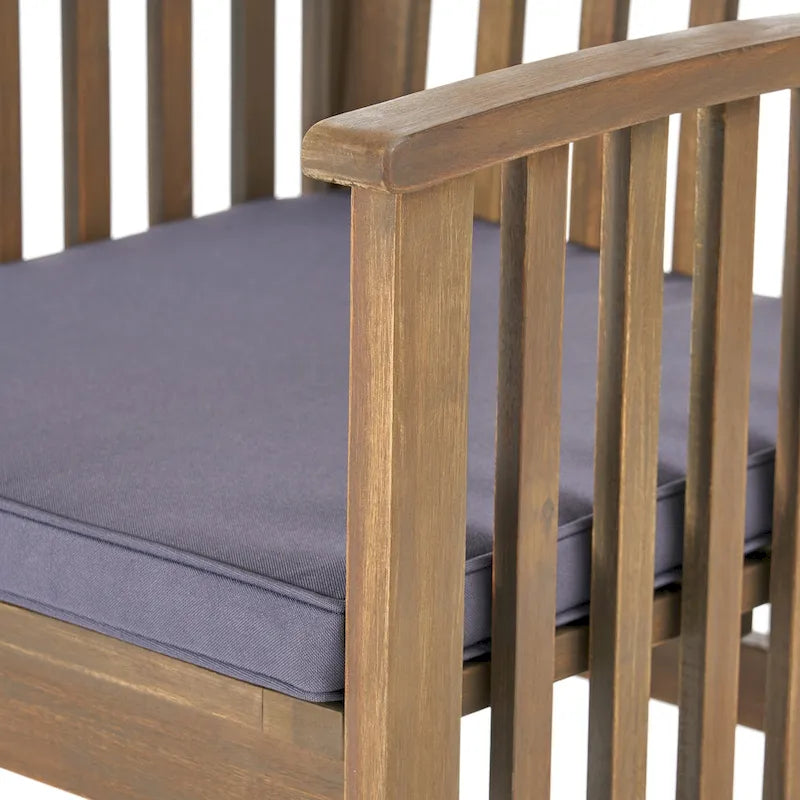 Ensemble de salle à manger d'extérieur extensible Sorrento 6 places en bois d'acacia par Christopher Knight Home