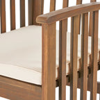 Ensemble de salle à manger d'extérieur extensible Sorrento 6 places en bois d'acacia par Christopher Knight Home