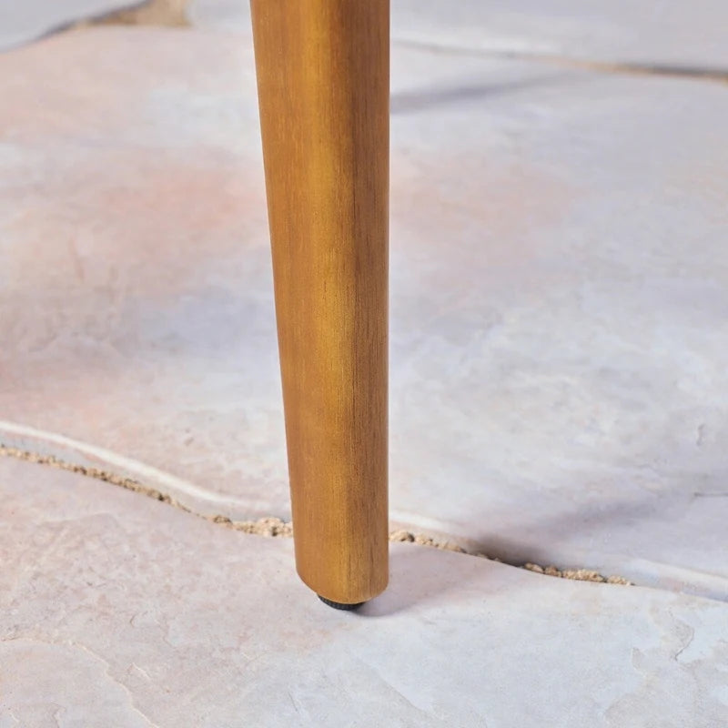 Ensemble bistro d'extérieur Bruna 3 pièces en bois et osier par Christopher Knight Home