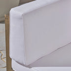 Ensemble canapé d'angle en acacia Oana Outdoor en forme de U, 8 places, avec foyer extérieur, par Christopher Knight Home
