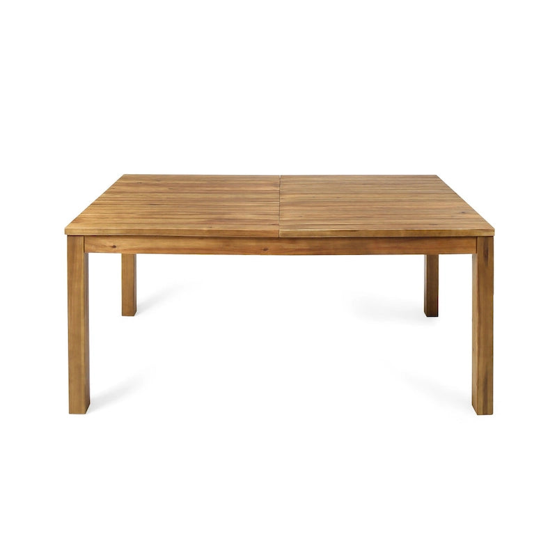 Ensemble de salle à manger rectangulaire extensible en osier et bois Lambert de Christopher Knight Home