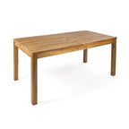 Ensemble de salle à manger rectangulaire extensible en osier et bois Lambert de Christopher Knight Home