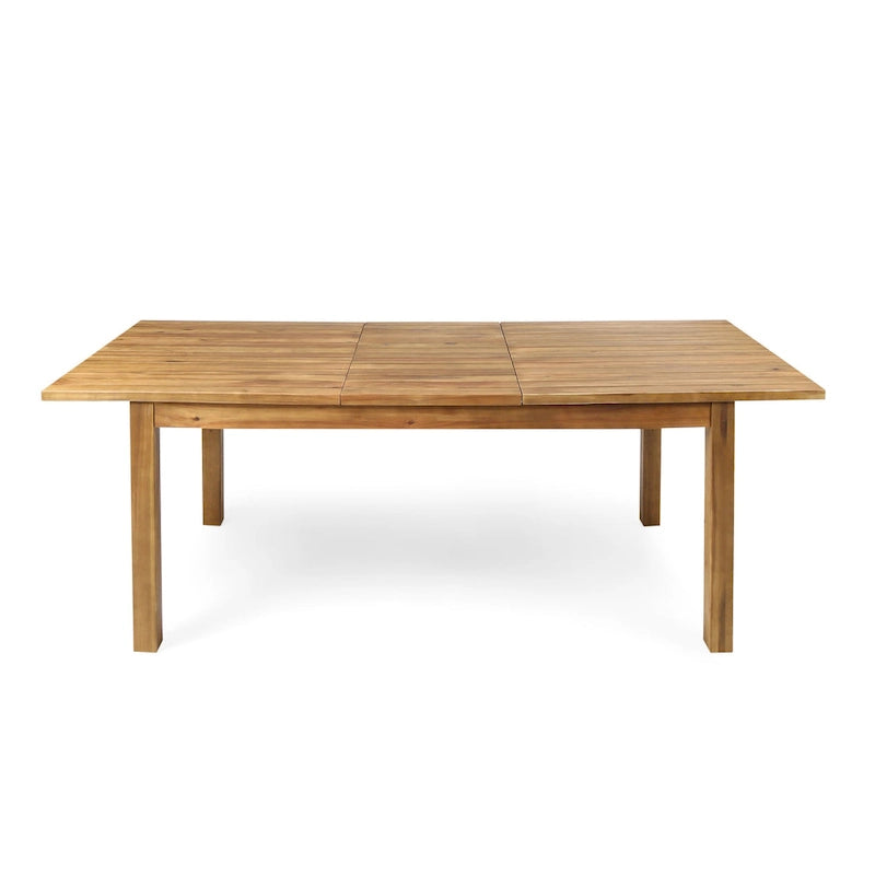 Ensemble de salle à manger rectangulaire extensible en osier et bois Lambert de Christopher Knight Home