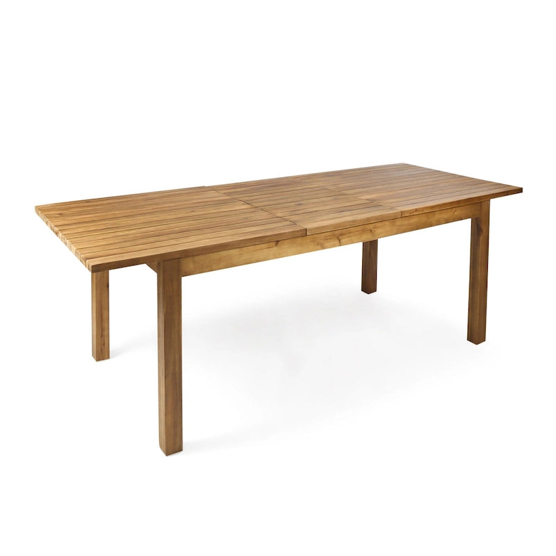 Ensemble de salle à manger rectangulaire extensible en osier et bois Lambert de Christopher Knight Home