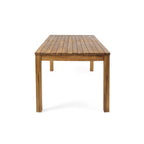 Ensemble de salle à manger rectangulaire extensible en osier et bois Lambert de Christopher Knight Home