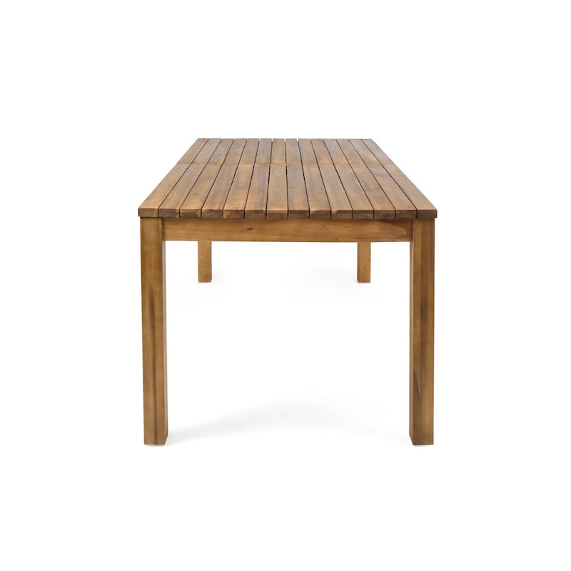 Ensemble de salle à manger rectangulaire extensible en osier et bois Lambert de Christopher Knight Home