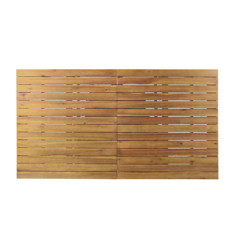Ensemble de salle à manger rectangulaire extensible en osier et bois Lambert de Christopher Knight Home