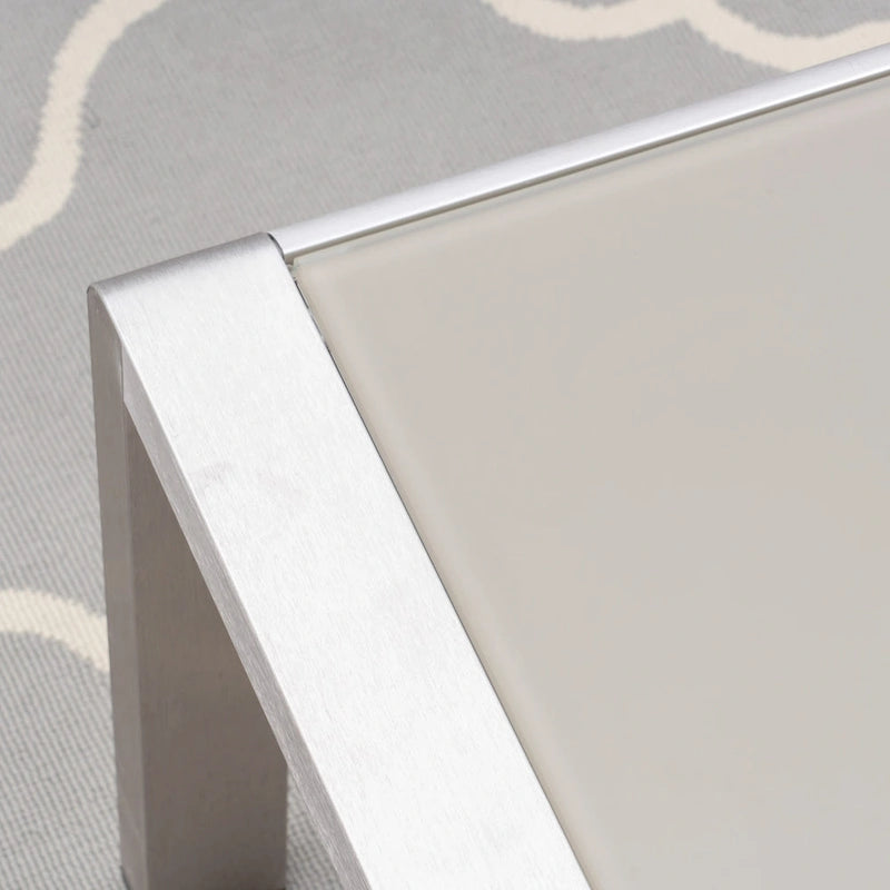 Canapé deux places et table basse Aviara en aluminium de Christopher Knight Home