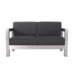 Canapé deux places et table basse Aviara en aluminium de Christopher Knight Home