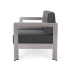 Canapé deux places et table basse Aviara en aluminium de Christopher Knight Home
