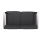 Canapé deux places et table basse Aviara en aluminium de Christopher Knight Home
