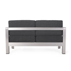Canapé deux places et table basse Aviara en aluminium de Christopher Knight Home
