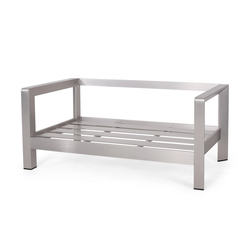 Canapé deux places et table basse Aviara en aluminium de Christopher Knight Home
