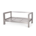 Canapé deux places et table basse Aviara en aluminium de Christopher Knight Home