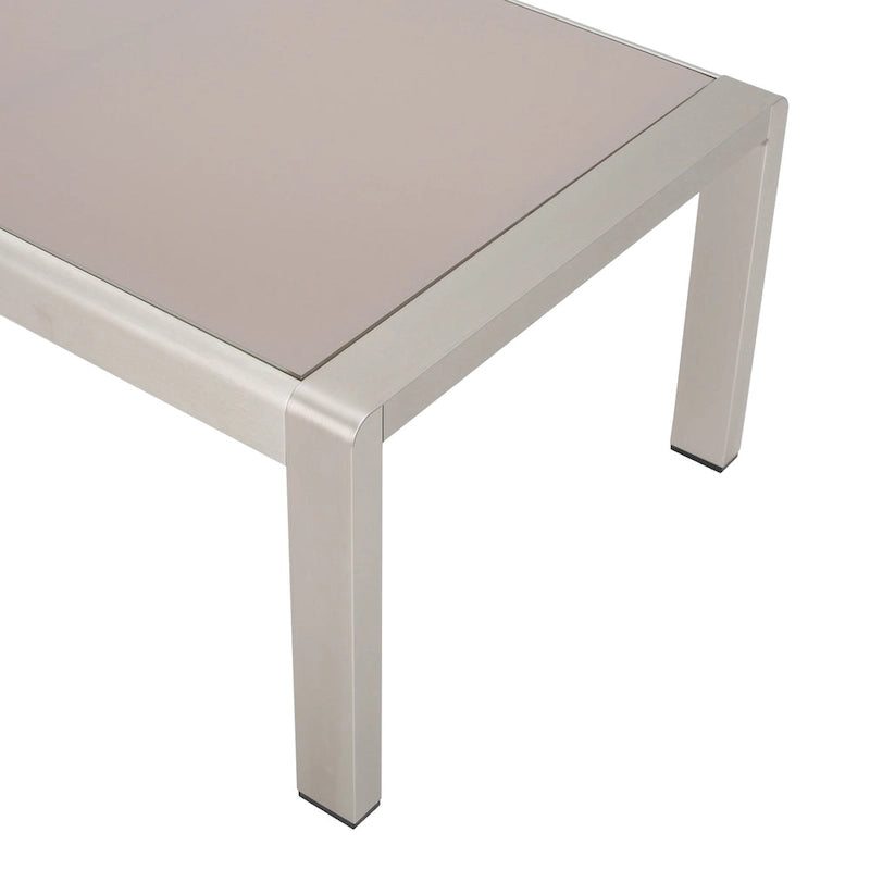 Canapé deux places et table basse Aviara en aluminium de Christopher Knight Home