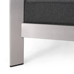 Canapé deux places et table basse Aviara en aluminium de Christopher Knight Home