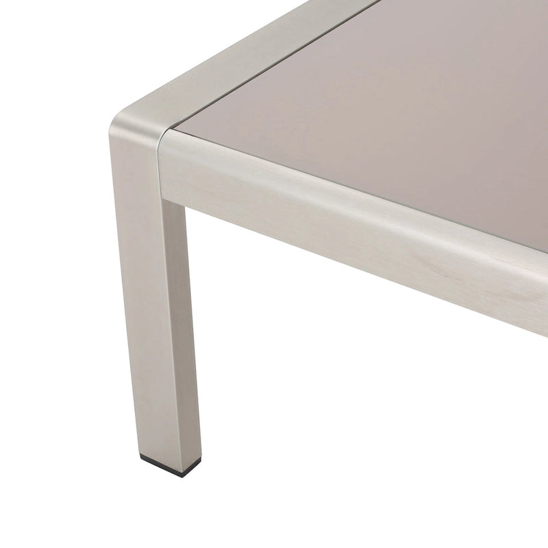 Canapé deux places et table basse Aviara en aluminium de Christopher Knight Home