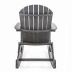 Ensemble de 5 chaises berçantes Adirondack Marrion Outdoor avec foyer extérieur par Christopher Knight Home