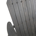 Ensemble de 5 chaises berçantes Adirondack Marrion Outdoor avec foyer extérieur par Christopher Knight Home