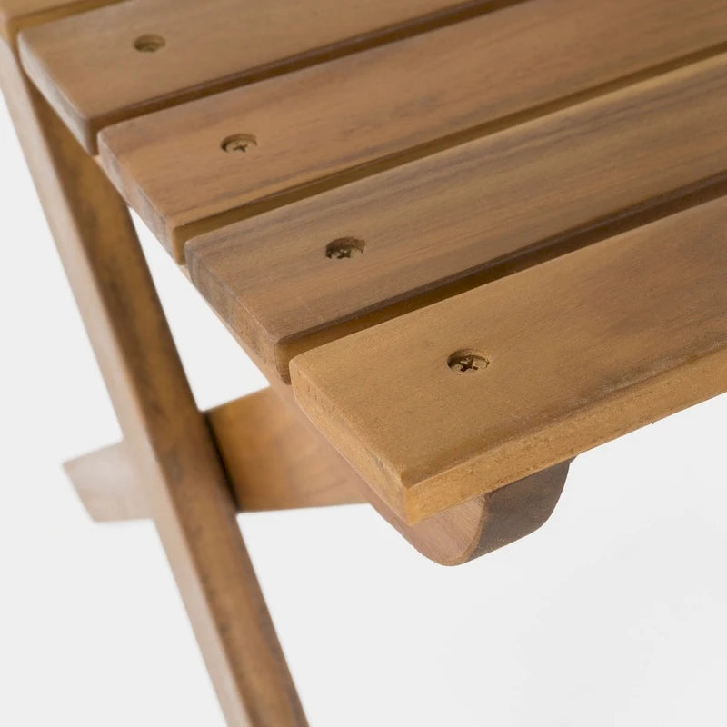 Chaises de salle à manger pliantes d'extérieur Positano en bois d'acacia (lot de 4) par Christopher Knight Home