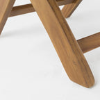 Chaises de salle à manger pliantes d'extérieur Positano en bois d'acacia (lot de 4) par Christopher Knight Home