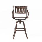 Tabouret de bar Sebastian en fonte d'aluminium (lot de 2) par Christopher Knight Home
