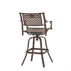 Tabouret de bar Sebastian en fonte d'aluminium (lot de 2) par Christopher Knight Home